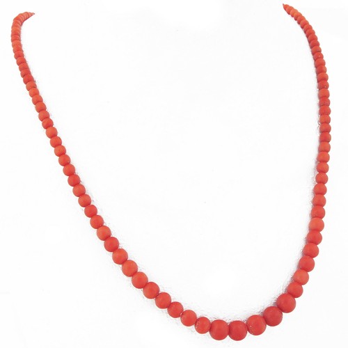 Antike korallenkette collier - korallenkette, /