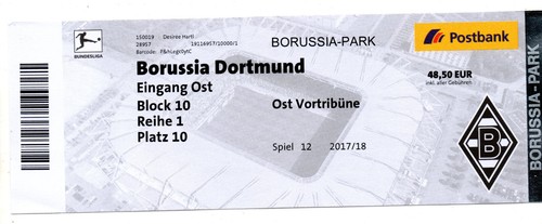 Dp1 ticket borussia - ticket, bl