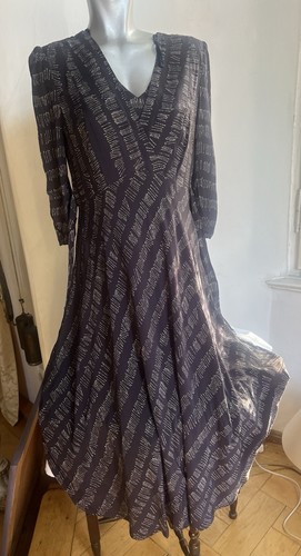Fox midi kleid - kleid, dunkelgrau