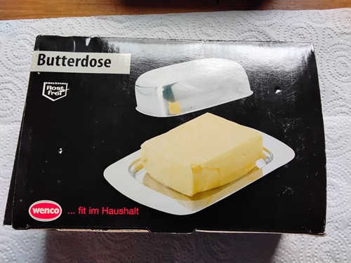 Butterdose edelstahl neu mit - butterdose,