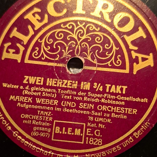 Electrola schellackplatte - electrola,