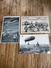 3 Alte Ansichtskarten alte Postkarte Zeppelin Selten