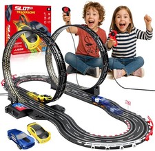 Autorennbahn Rennbahn Elektrisch Kinder, 1:64 Autobahn USB Elektrische