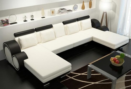 Ledersofa berlin form - berlin, u-form