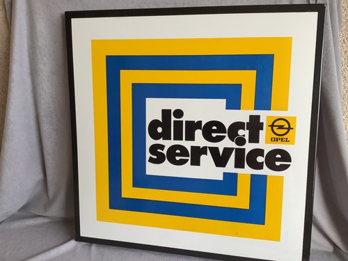 Opel service emailleschild top - emailleschild,