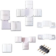 RGB LED Strip Leiste  L T Kreuz Form Verbinder Schnellverbinder Eckverbinder SMD