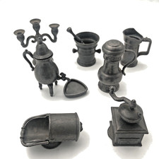7 x Zinn Miniaturen Setzkasten
