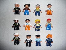 LEGO DUPLO FIGUR Mann aussuchen - Notarzt Polizist Feuerwehrmann Pilot Sträfling
