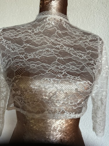 Dirndlbluse weiß spitze - weiß, spitze,