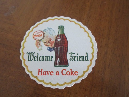 Alter coca cola untersetzer - alter, coca-cola