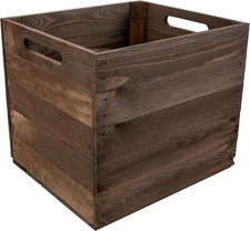 Holzkiste Aufbewahrungsbox Holzbox mit Griffen 33 x 37 x 33cm passend zu Kallax