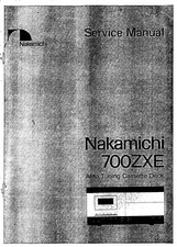 Service Manual-Anleitung für Nakamichi 700 ZXE 