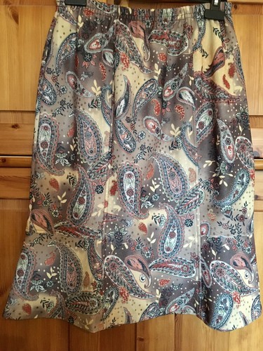 Godetrock mit paisleymuster - mit,