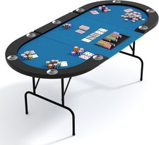 Oval Poker Table for 10