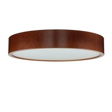 Deckenleuchte Holz Glas rund