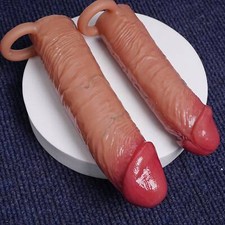 Männliche Penisverlängerung-Extender Mantel Umfangsverstärker Kondome vergrößern