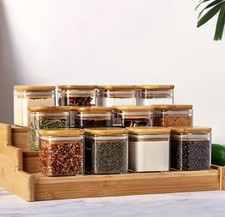 6er Set Gewürzgläser Glas