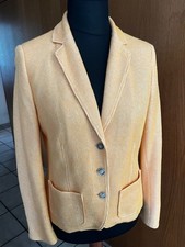 Damenblazer von Madeleine, Mischgewebe, Orange-Gelb, Größe 42