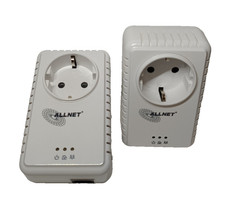 2x ALLNET ALL168255 500 Mbps PLC Ethernet Bridge