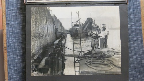 Sehr altes fotoalbum taucher - altes, fotoalbum,