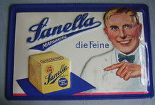 Blechschild sanella die feine - sanella,
