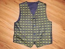 Festliche Jungen Weste in Dunkelblau und Apfelgrün * Größe 140 * Wie Neu