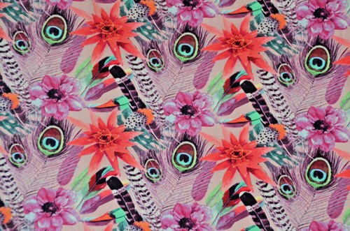 Jersey mit blumen - jersey,