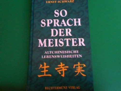 Sprach der meister - so,