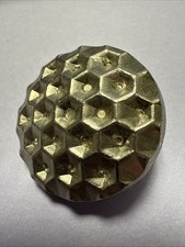 1  Knopf, Knöpfe, SILBER, Kunststoff, vintage, 60ziger Jahre, 30 mm