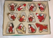 12 Holzanhänger Weihnachten