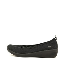 Skechers Damen SN 23758 BBK Ballerinas Schwarz Textil Foam Innensohle EU 37