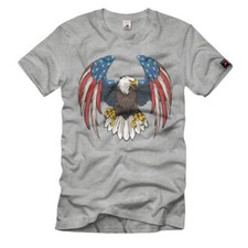 Adler Flagge Amerika USA Vereinigte Staaten Wappentier Präsident T-Shirt#38970
