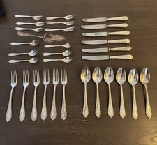 Silberbesteck Solingen Rokoko 6 Personen Tafelbesteck 100 Auflage versilbert