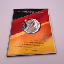 5 x 10 Euro Gedenkausgaben 2012 der BRD 