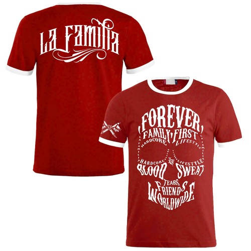 Shirt familia face tattoo - la,