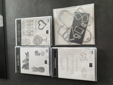 Stampin' Up! Framelits Stanzformen Mini geschenkschachtel Und 3 Stempelsets Neu