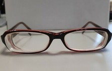 BRILLE BRILLENGESTELL UNISEX 50/17 VOLLRAND mit BÜGEL ROT WEINROT : TOP : MATRIX