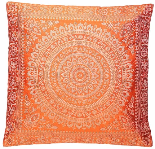 Orange seide kissenbezug - seide, |