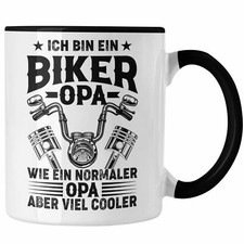 Trendation - Opa Motorrad Geschenk Tasse Opa Motorradfahrer Geschenkidee Vaterta