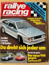 Rallye Racing Nr. 12 Ausgabe Dezember 1981 VW Zender Scirocco Porsche 924 944