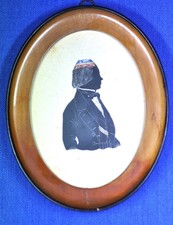 Studentika. Corps Rhenania Bonn (?). Silhouette. Um 1850