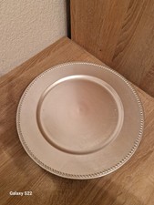 6 Deko Platzteller Silber mit