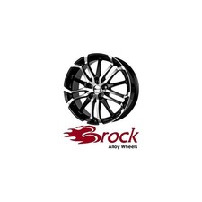 4x Brock B26 8,5X19 5/114,30 ET48 Schwarz Front-poliert