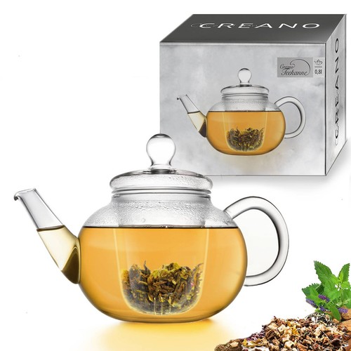 Creano teekanne aus glas - creano, 0,8l