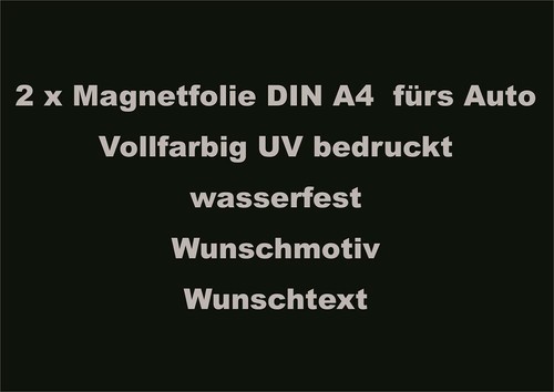 Firmen werbung magnet - 2x,