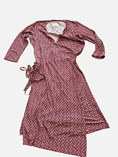 AVOCA ANTHOLOGY--Kleid--Wickelkleid--orange gemustert--Gr.3---sehr hübsch