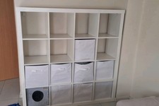 IKEA Kallax Regal Hochglanz Weiß 147x147 Cm 4x4 Fach Regal