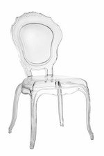 Transparenter stuhl queen - stuhl,