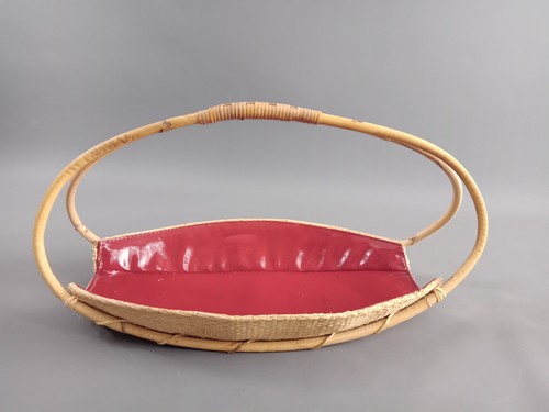 Vintage korb mit tragegriff - korb,