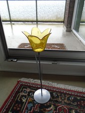 2x Stand-Windlicht   Metall/Glas  (für Balkon oder Terrasse)